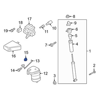 Porsche OE - Suspension Ride Height Sensor Nut