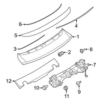 Porsche OE - Lift Gate - Spoiler (Coupe / E-Hybrid Coupe / S Coupe)