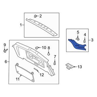 Porsche OE - Rear Lower Liftgate Trim Cover