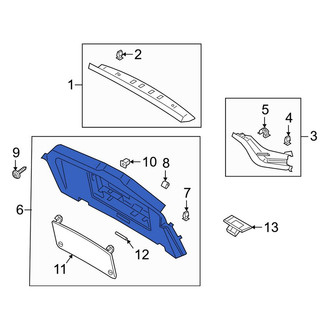 Porsche OE - Rear Lower Liftgate Trim Cover