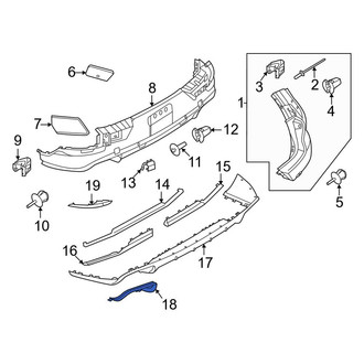 Porsche OE - Exhaust Tail Pipe Tip