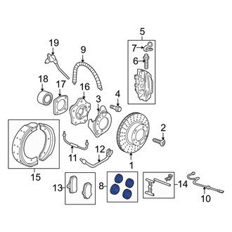 Porsche OE - Rear Disc Brake Caliper Repair Kit