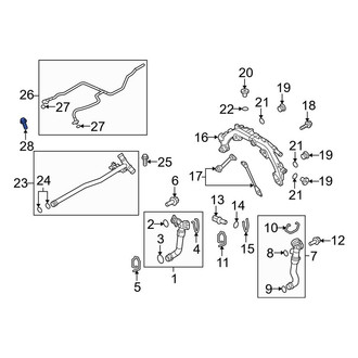Porsche OE - Engine Water Pump Outlet Pipe Bolt