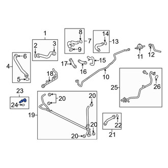Porsche OE - Cooling System Bypass Line Adapter