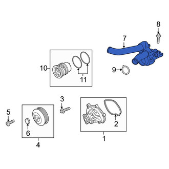 Porsche OE - Engine Coolant Thermostat Housing