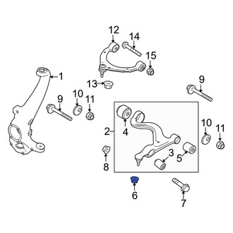 Porsche OE - Lower Suspension Shock Absorber Nut
