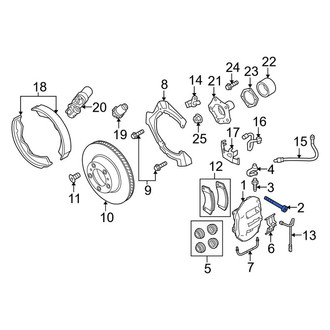 Porsche OE - Rear Disc Brake Caliper Bolt