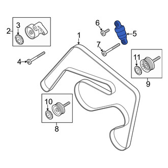 Porsche OE - Accessory Drive Belt Tensioner Assembly