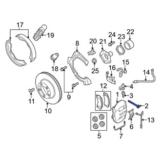 Porsche OE - Front Disc Brake Caliper Bolt