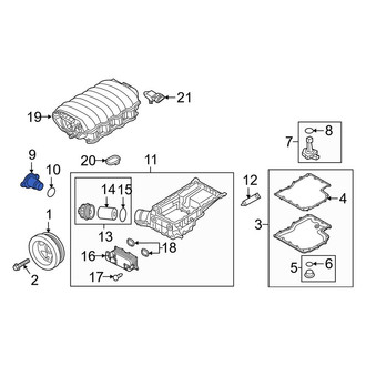Porsche OE - Engine Coolant Thermostat Housing