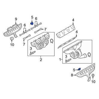 Porsche OE - Exhaust Heat Shield Nut