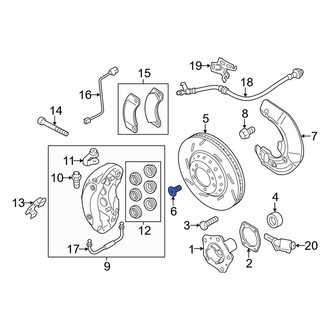 Porsche OE - Disc Brake Rotor Set Screw