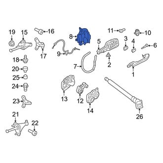 Porsche OE - Rear Right Door Latch Assembly
