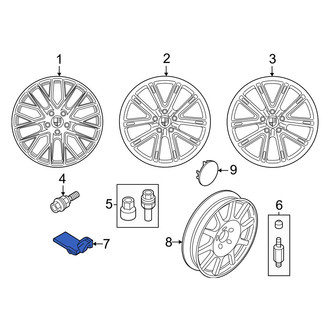 Porsche OE - Tire Pressure Monitoring System (TPMS) Sensor