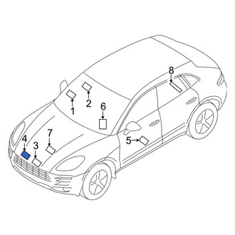 Porsche OE - Caution Label