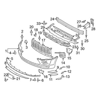 Porsche OE - Front Bumper & Grille - Bumper & Components (S)