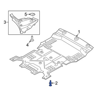 Porsche OE - Radiator Support Splash Shield Clip