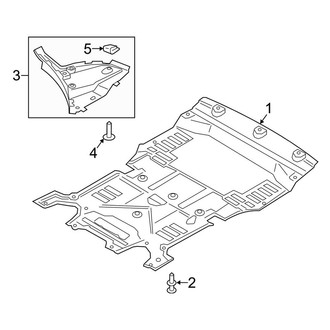 Porsche OE - Radiator Support - Splash Shields (Gas)