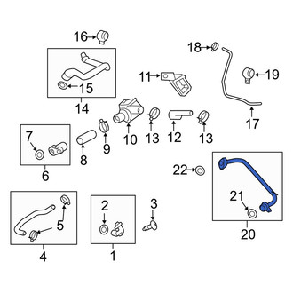 Porsche OE - Engine Coolant Pipe