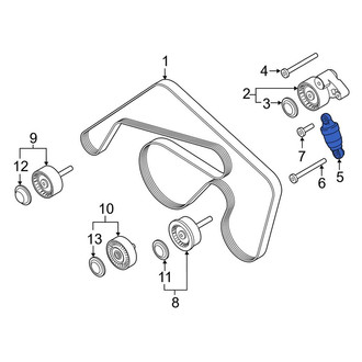 Porsche OE - Accessory Drive Belt Tensioner Assembly
