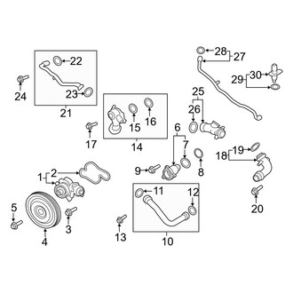 Porsche OE - Cooling - Water Pump (3.0L)