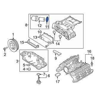 Porsche OE - Engine Oil Filter Housing O-Ring