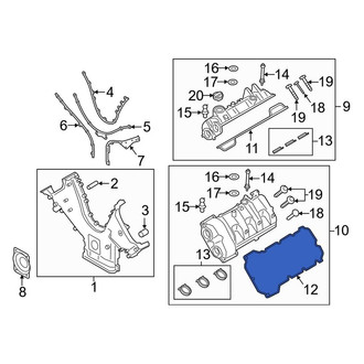 Porsche OE - Engine Valve Cover Gasket