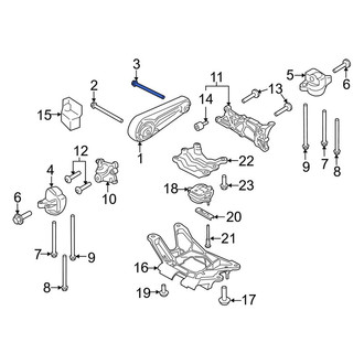 Porsche OE - Upper Engine Mount Bolt