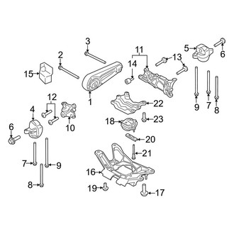 Porsche OE - Engine / Transaxle - Engine & Transmission Mounting (Gas)