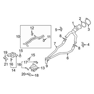 Porsche OE - Exhaust System - Exhaust Components (3.0L)