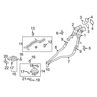 Porsche OE - Exhaust System - Exhaust Components (2.9L)