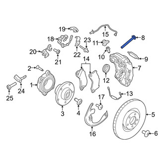 Porsche OE - Front Disc Brake Caliper Bolt