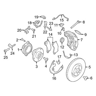 Porsche OE - Front Suspension - Brake Components (W/O Ceramic Brakes), (S / Turbo)