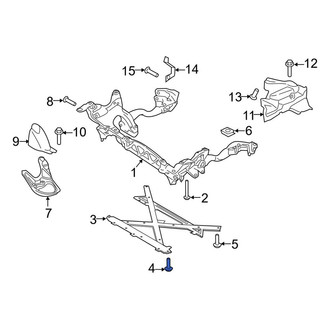 Porsche OE - Front Suspension Crossmember Reinforcement Bolt