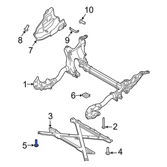 Porsche OE - Rear Suspension Crossmember Reinforcement Bolt