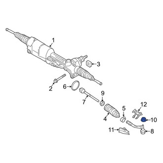 Porsche OE - Outer Steering Tie Rod Nut