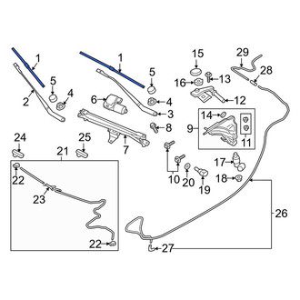 Porsche OE - Front Wiper Blade