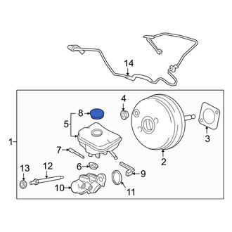 Porsche OE - Brake Master Cylinder Reservoir Cap