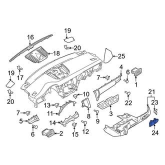 Porsche OE - Center Instrument Panel Bezel