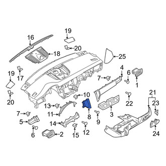 Porsche OE - Center Instrument Panel Bezel