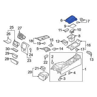 Porsche OE - Console Armrest