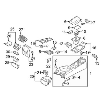 Porsche OE - Center Console (Body & Components)