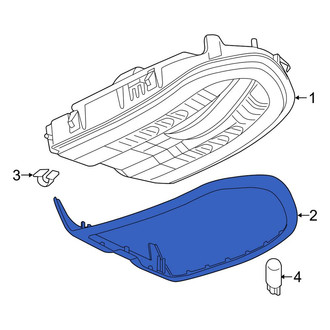 Porsche OE - Right Console Trim Panel