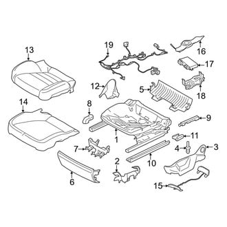 Porsche OE - Seats & Tracks - Front Seat Components (Seat Cushion), (Gas)