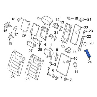 Porsche OE - Rear Right Seat Air Bag