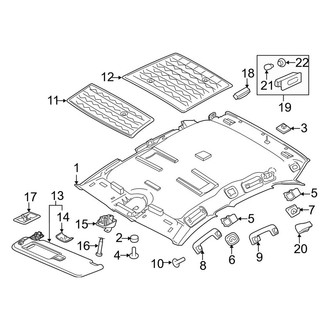Porsche OE - Roof - Interior Trim (W/O Panoramic), (Gas)