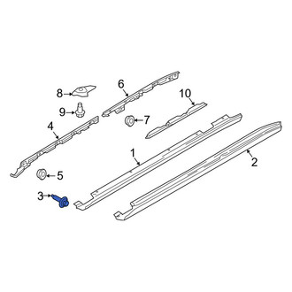 Porsche OE - Rocker Panel Molding Screw