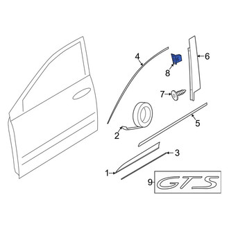Porsche OE - Door Applique Clip
