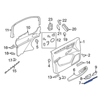 Porsche OE - Front Right Door Trim Molding