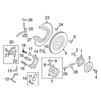 Porsche OE - Front Disc Brake Caliper Bolt